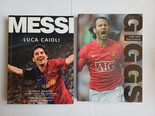 Zdjęcie oferty: 2 x piłkarze, Messi, Luca Caioli, Giggs