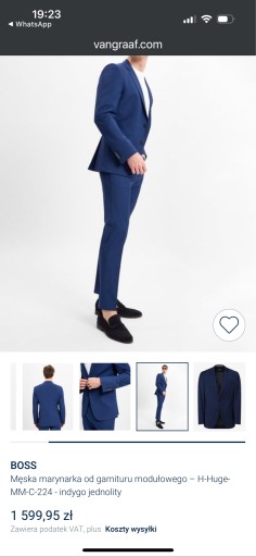 Zdjęcie oferty: Garnitur Hugo Boss wełna rozmiar 54