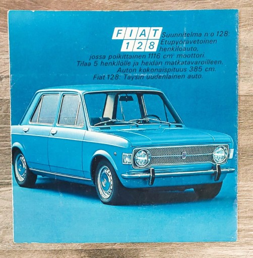 Zdjęcie oferty: Fiat 128 - folder, prospekt, broszura