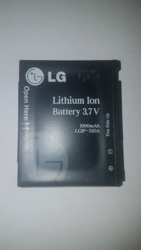 Zdjęcie oferty: Bateria LG 1000mAh 3.7V LGIP-580A