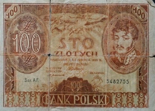 Zdjęcie oferty: Stary banknot Polska 100 zł 1932 r Rzeczpospolita 
