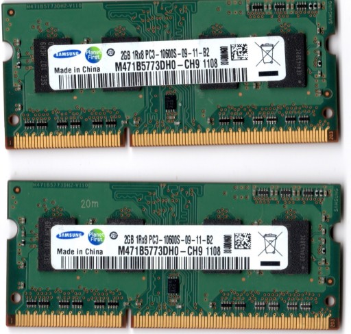 Zdjęcie oferty: Samsung M471B5773DH0-CH9 4 GB (2x2GB)