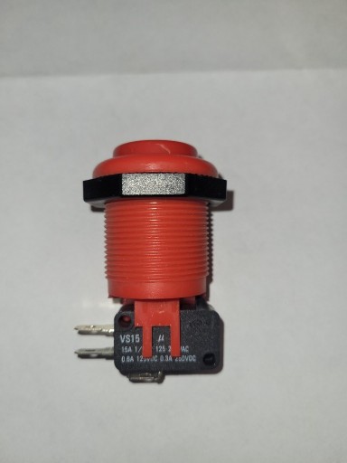 Zdjęcie oferty: Przycisk VAQ-7R-15-1C2-R SPDT 10A/250V czerwony