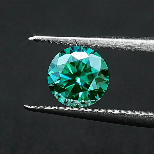 Zdjęcie oferty: Diament Moissanit Zielony 6,5mm- 1CT VVS1-D