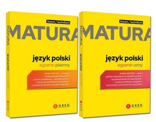 Zdjęcie oferty: Matura. Język polski. Egzamin pisemny GREG