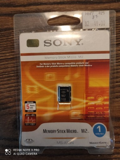 Zdjęcie oferty: Karta memory stick micro M2 1GB nowa