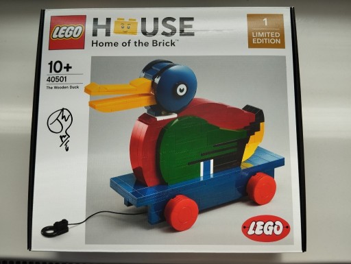 Zdjęcie oferty: LEGO House 40501 Drewniana kaczka z autografem
