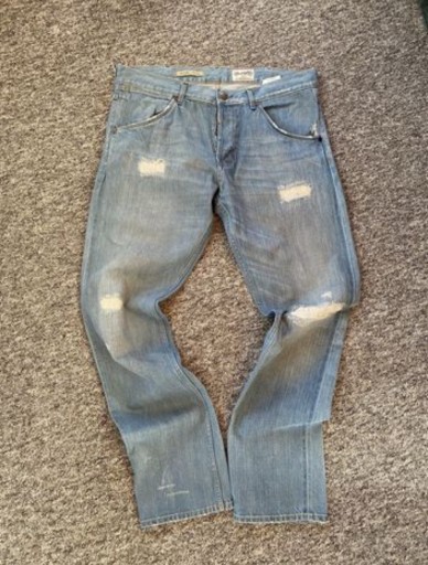 Zdjęcie oferty: Wrangler męskie spodnie jeansy przetarcia W36 L34