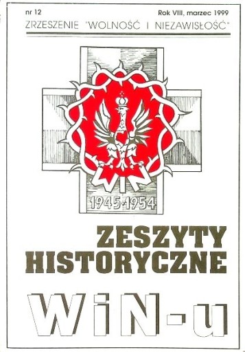 Zdjęcie oferty: Zeszyty historyczne WiN - u. Nr 11, Rok VII