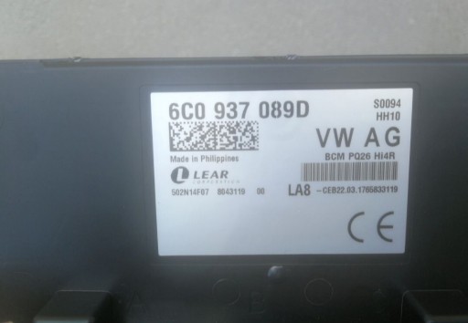 Zdjęcie oferty: Bcm komfort  Audi A3 8Y 6C0937089D