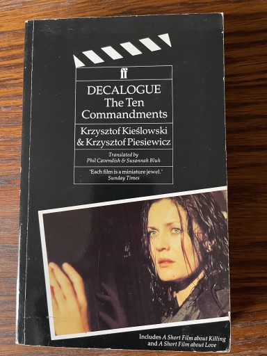 Zdjęcie oferty: Kieślowski Dekalog DECALOGUE script scenariusz