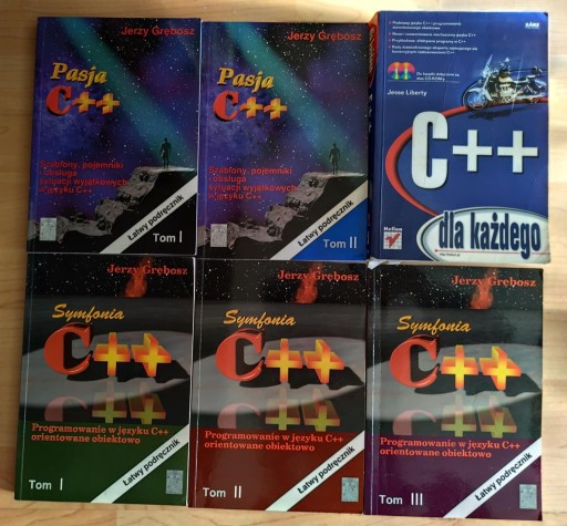 Zdjęcie oferty: Jerzy Grębosz - Symfonia C++ i Pasja C++ Komplet + Gratis C++ Dla Każdego