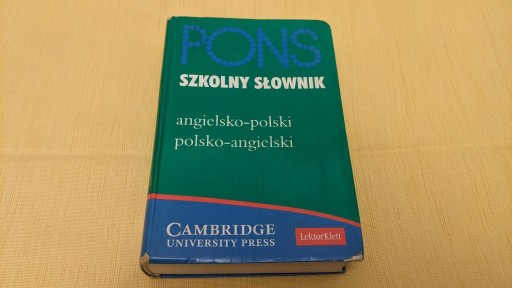 Zdjęcie oferty: PONS – słownik szkolny angielsko-polski