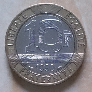 Zdjęcie oferty:  10 franków 1990 r. Francja