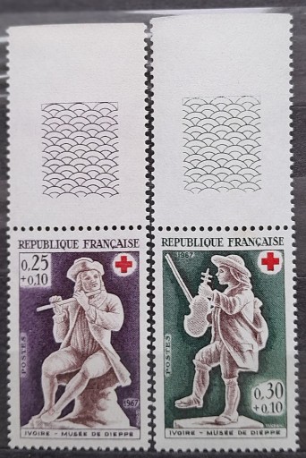 Zdjęcie oferty: Francja 1967 Mi 1607-1608**