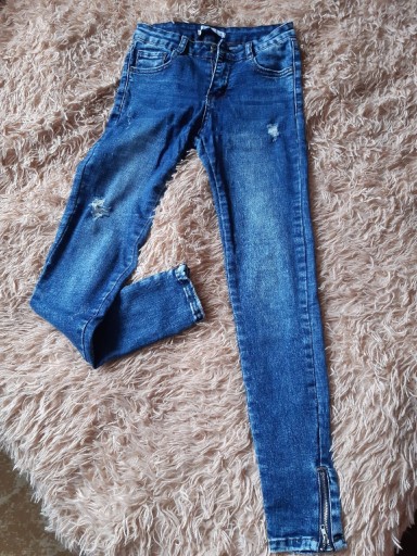 Zdjęcie oferty: Spodnie jeansy Laulia cotton, zamek przy kostkach