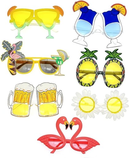 Zdjęcie oferty: 7x hawajskie okulary na imprezę PARTY MIX