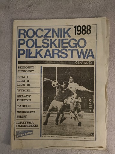 Zdjęcie oferty: Rocznik Piłkarstwa Polskiego 1988