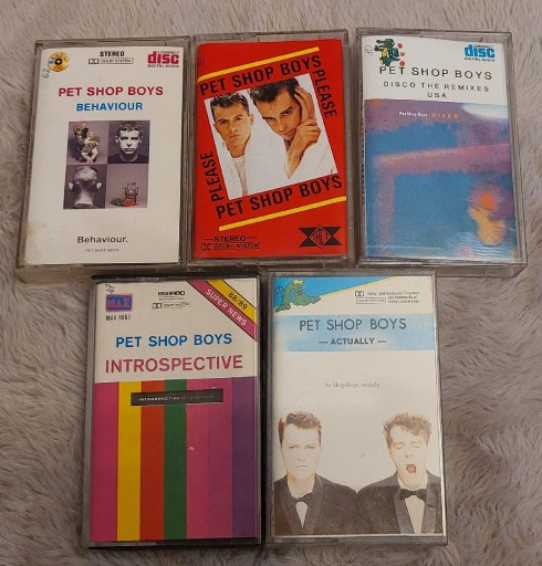 Zdjęcie oferty: Pet Shop Boys - 5 kaset magnetofonowych