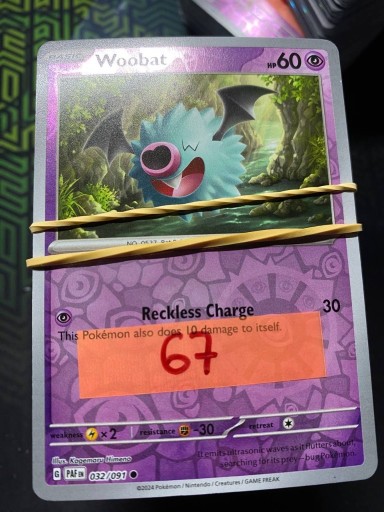 Zdjęcie oferty: Karty pokemon TCG Holo 67 kart (PAF)