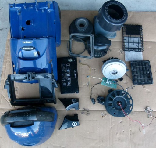 Zdjęcie oferty: Odkurzacz Zelmer Cobra 2010 przycisk pokrywa zwijacz obudowa silnik części