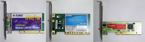 Zdjęcie oferty: Karty Wireless LAN PCI – zestaw 3 sztuki