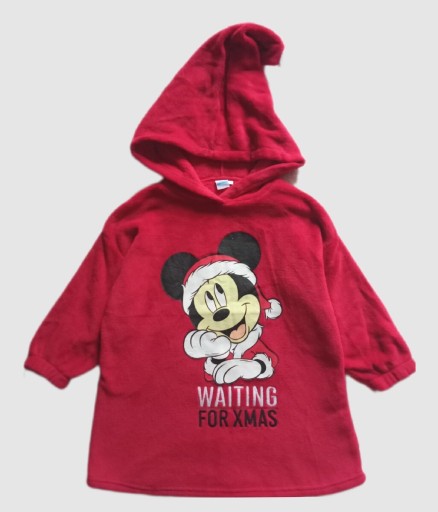 Zdjęcie oferty: Puchata bluza Disney Mickey czerwona 5-6 oversize