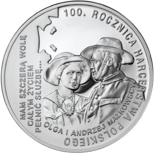 Zdjęcie oferty: Moneta 10 zł 100. rocznica Harcerstwa Polskiego 