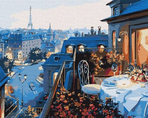 Zdjęcie oferty: Widok na Paryż- zestaw Malowanie po numerach
