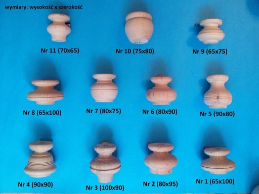 Zdjęcie oferty: nogi nóżki drewniane do mebli toczone