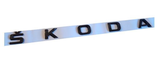 Zdjęcie oferty: Napis emblemat czarny SKODA - "duży" nowe modele