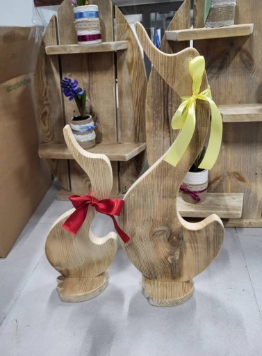 Zdjęcie oferty: DREWNIANE GĘSI - rękodzięło - praca stolarska, 40 i 60 cm 