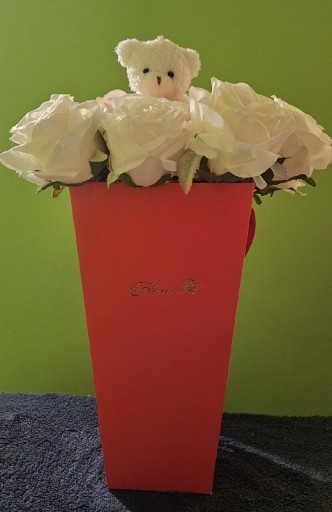 Zdjęcie oferty: Bukiet wieczne róże z misiem