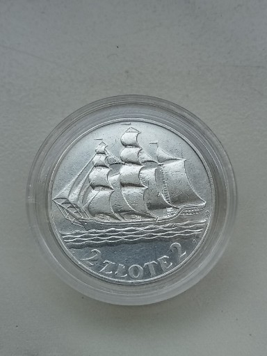 Zdjęcie oferty: Moneta 2 zł 1936 r Żaglowiec srebro 