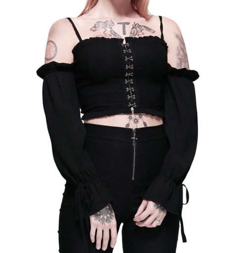 Zdjęcie oferty: Bluzka punk rave hollow goth wycięcia