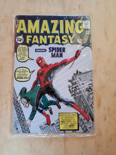 Zdjęcie oferty: Blacha tłoczona szyld Spiderman Marvel 3D Metalowy