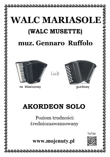 Zdjęcie oferty: Walc Mariasole - G. Ruffolo  (nuty na akordeon)