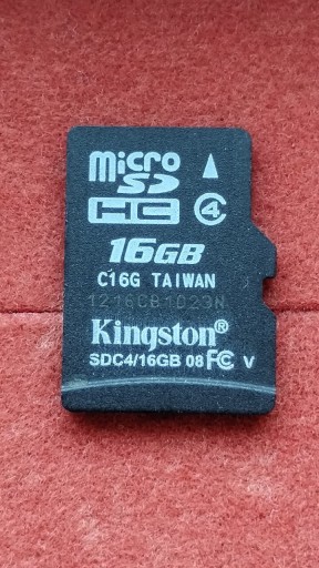 Zdjęcie oferty: Karta pamięci MicroSD 16 GB 