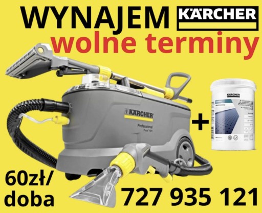 Zdjęcie oferty: WYNAJEM odkurzacz piorący KARCHER PUZZI 10 +gratis