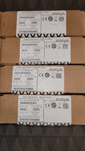 Zdjęcie oferty: Moduł wkładka AVAYA SFP+ 10GBASE CWDM 1550nm 70km