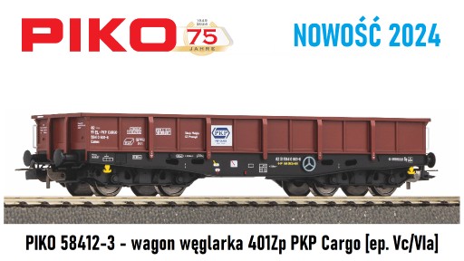 Zdjęcie oferty: PIKO 58412-3 wagon 401Zp PKP Cargo NOWOŚĆ 2024