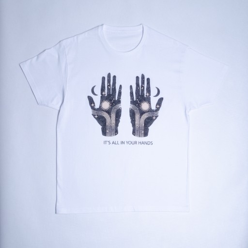 Zdjęcie oferty: T-shirt z nadrukiem Astro 'All In Your Hands' M