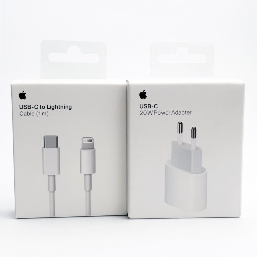 Zdjęcie oferty: ŁADOWARKA do IPHONE  SZYBKIE ŁADOWANIA 20W + KABEL USB-C DO LIGHTNING 1M