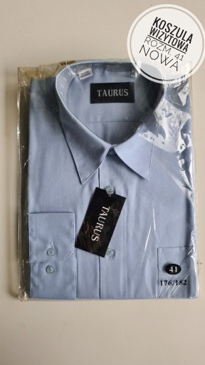 Zdjęcie oferty: Koszula wizytowa Taurus rozm. 41 Nowa niebieska