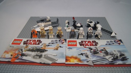 Zdjęcie oferty: Lego Star Wars 2 zestawy 8083 Rebel Trooper i 8084 Snowtrooper Battle Pack