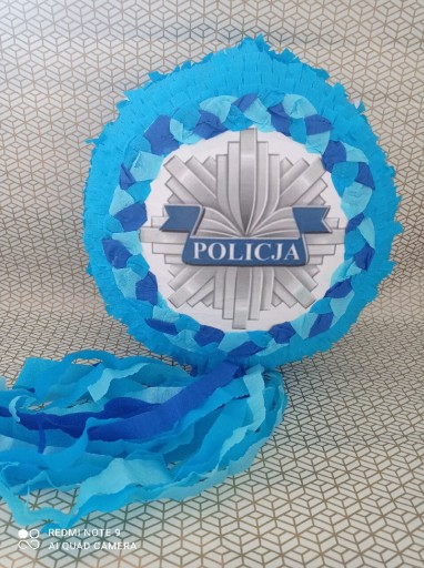 Zdjęcie oferty: Piniata urodzinowa odznaka policyjna + kij 