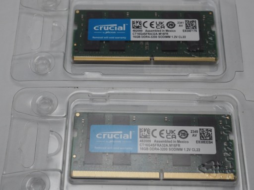 Zdjęcie oferty: Crucial DDR4 SO-DIMM 2x16GB 3200Mhz nowe