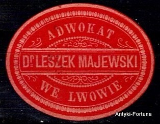 Zdjęcie oferty: Zalepki - Lwów - Adwokat  - Nr 302