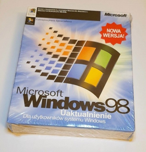 Zdjęcie oferty: System Windows 98 box FABRYCZNIE ZAFOLIOWANY!!!