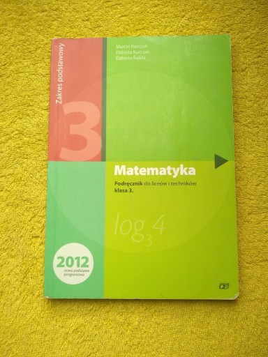 Zdjęcie oferty: Matematyka 3 podręcznik i zbiór zadań, podstawowy 
